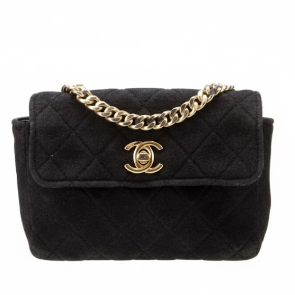 Chanel CC Vintage Mini Classic Quilted Square Single Flap Crossbody Bag Purse - Picture 1 of 15